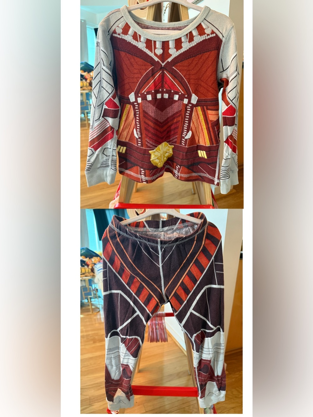 Disney Marvel Black Panther Wakanda Forever Costume PJ Pals for Kids Pajamas SZ6